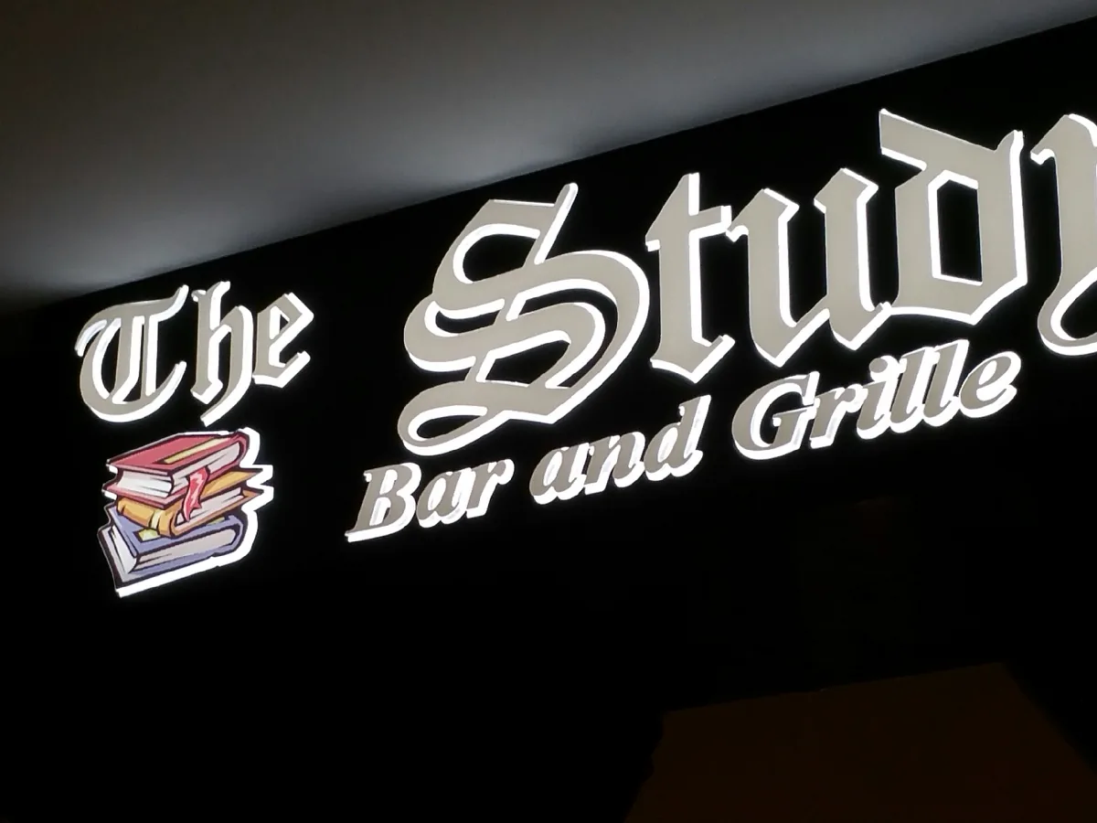 The Study — Bar & Grille — sign built and installed by Signs VW Orlando