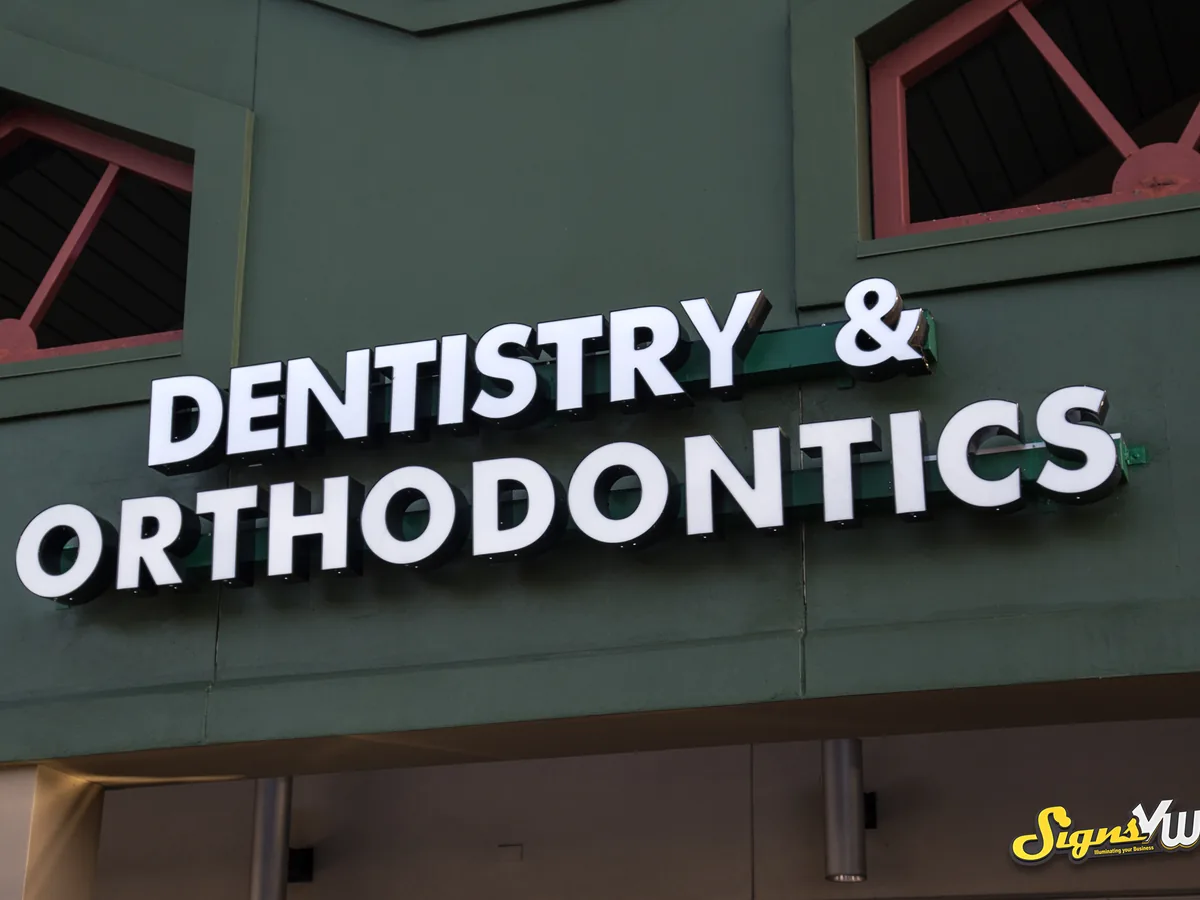 Dentistry & Orthodontics — sign built and installed by Signs VW Orlando